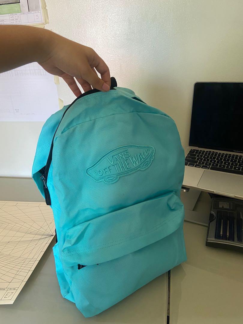 vans off the wall backpack blue