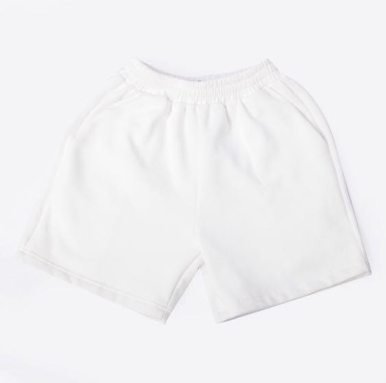white sweat shorts, Fesyen Wanita 