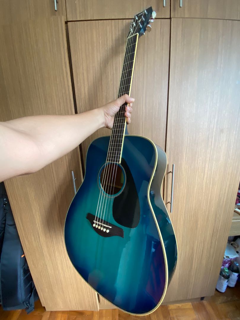 Yamaha fg820 blue new arrivals