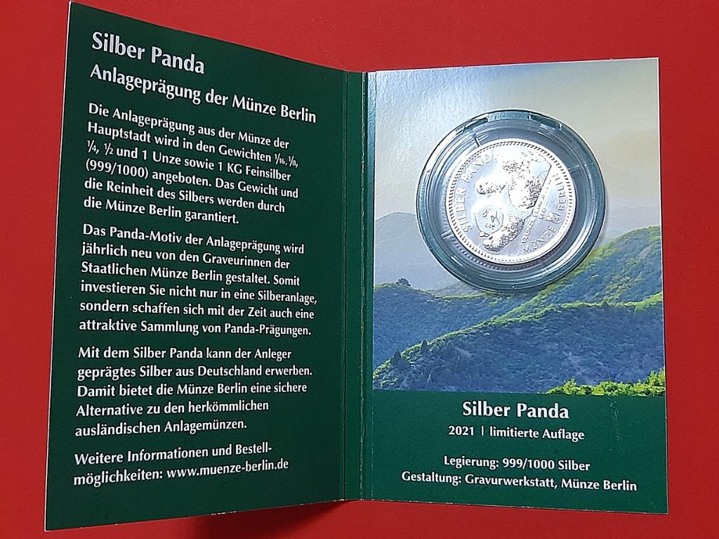 1/2oz BERLIN PANDA SILVER 2021 FINE SILVER 999 (Category: Currency) located in Quezon City. Submitted by ELDORADO63 (Listing ID 1160883503, Image 3). Description: 1/2oz BERLIN PANDA SILVER 2021 FINE SILVER 999 plus Shipping Fee.