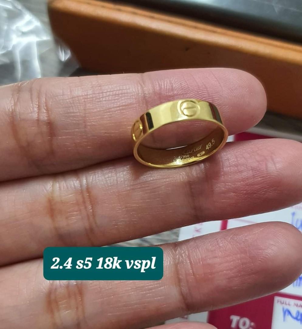 18K Saudi Gold Cartier ring, Women's 