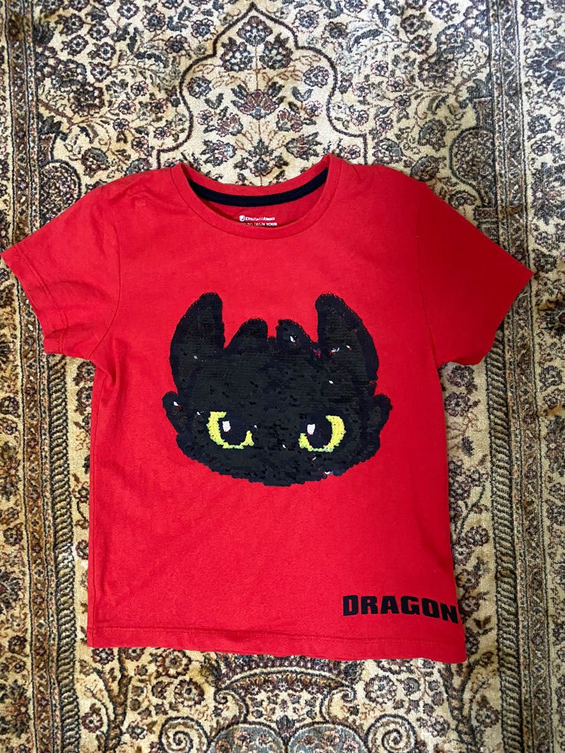 3-4YR Toothless HTTYD shirt, Babies & Kids, Babies & Kids Fashion on ...