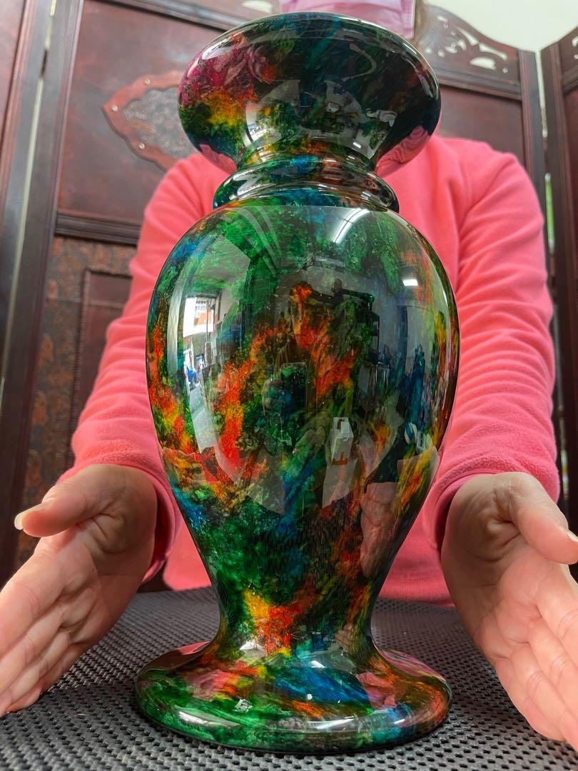 台湾　七彩玉花瓶　【新品】 台湾 七彩玉花瓶 【新品】 TP00066030000329_O_m.jpg
