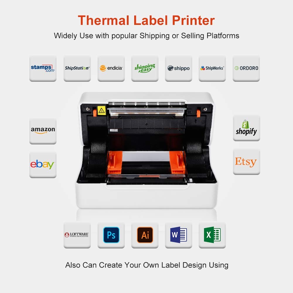 ð FREE DELIVERY Phomemo Label Printer- 4''×6'' Label Thermal ...