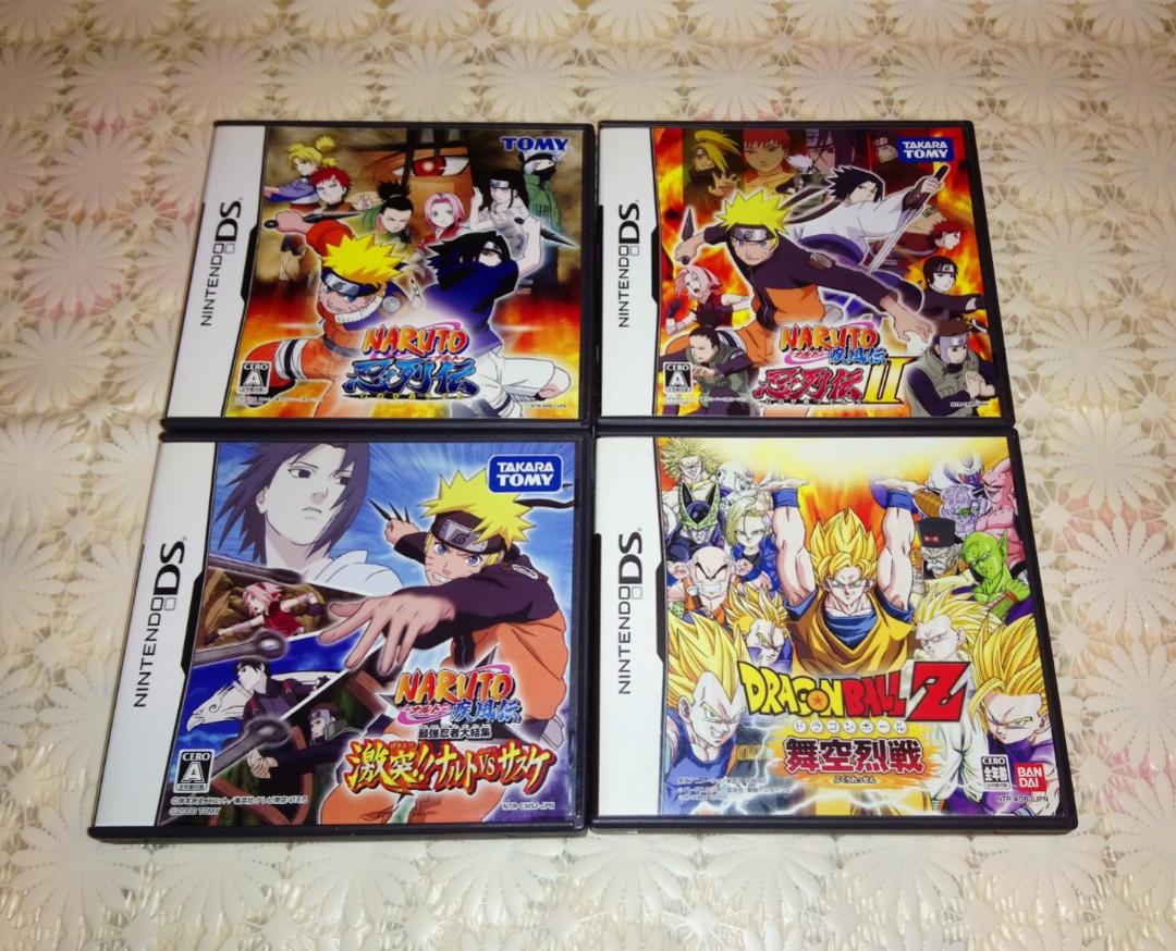 任天堂nintendo Nds Naruto 火影忍者狐忍忍列傳 疾風傳最強忍者大結集激突 鳴門vs 佐助 Dragon Ball Z 龍珠z 舞空烈戰日版game 電子遊戲