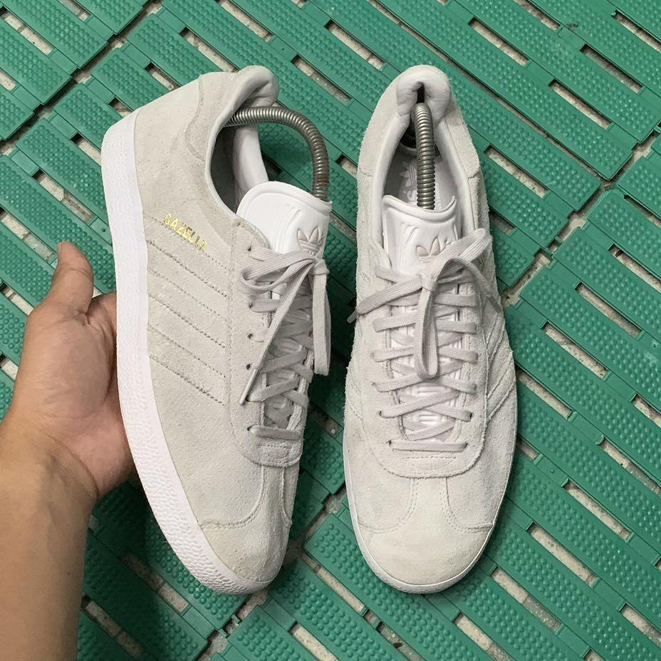 Adidas gazelle grey top one / ftwr white