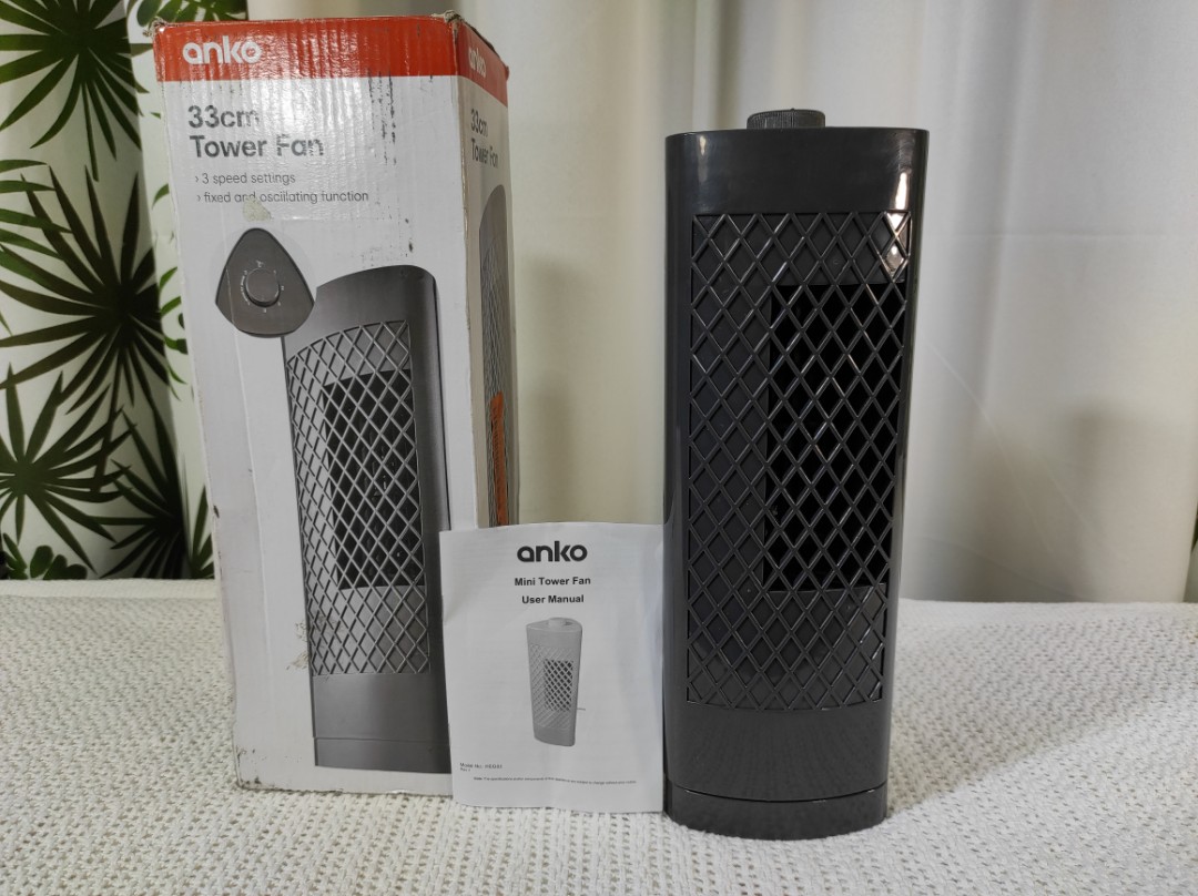 Anko 33cm Tower Fan, TV & Home Appliances, Other Home Appliances on