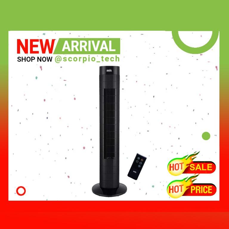 ANSIO Tower Fan 30inch with Remote For Home and Office, 7.5 Hour Timer