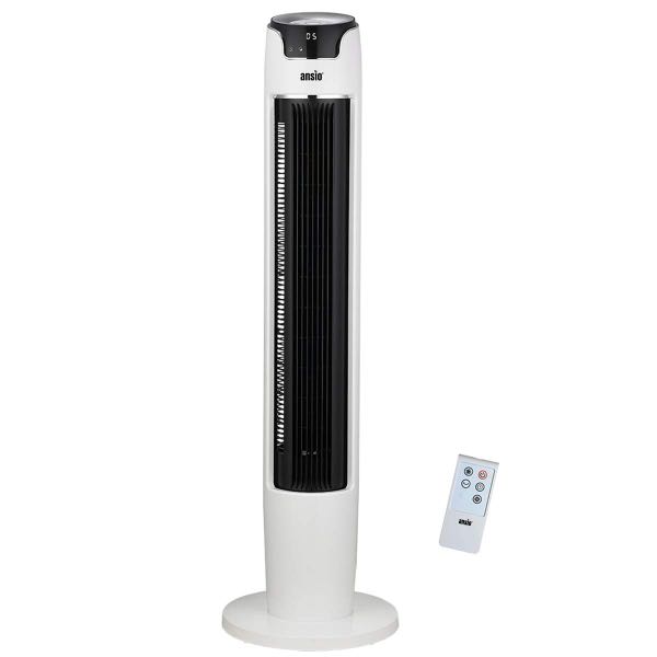 ANSIO Tower Fan 43inch with Remote For Home and Office, 12 Hour Timer