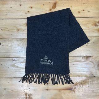 AUTH VIVIENNE WESTWOOD EMBROIDERED LOGO SCARF