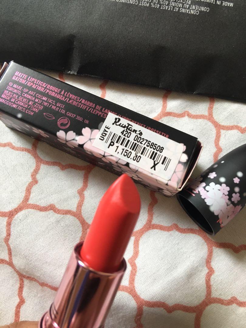MAC Cosmetics Lipstick YASH 631 Retro Matte Rouge A Levres Authentic New In  Box