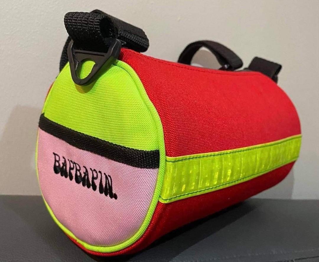 Baybayin Cylinder Handlebar bag (Category: Bicycles) located in Manila. Submitted by sidebysideser (Listing ID 1160986612, Image 3). Description: Baybayin Cylinder Handlebar Bag. Stylish Bar Bag. With Front Reflective Strip and Shoulder strap for off bike Carry On. Please refer to photos for bag dimension. Thank you!.