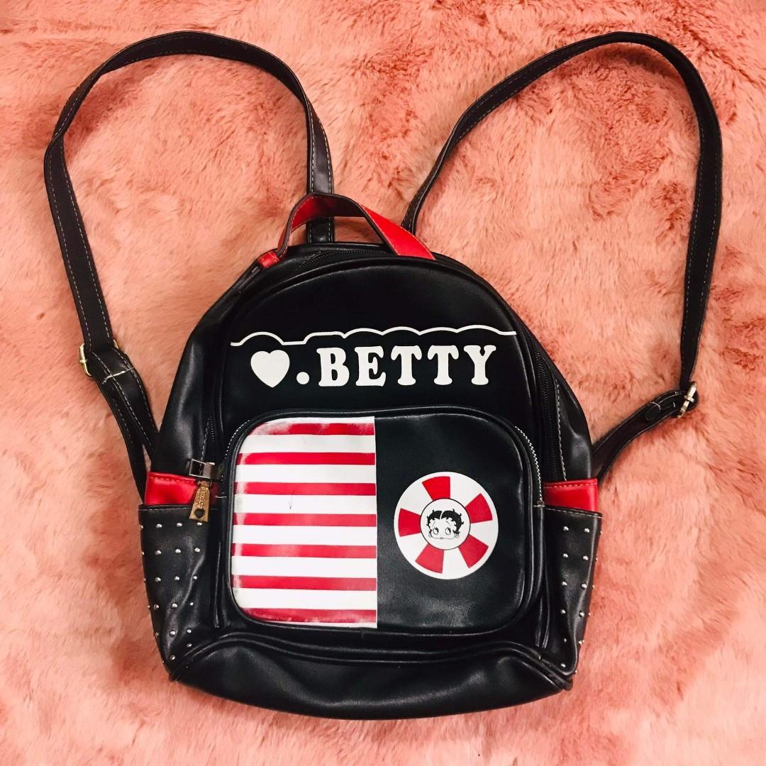 Betty boop store leather backpack