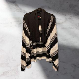 Black and White Waterfall Cardigan