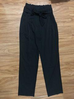 Black Tie Waist Pants