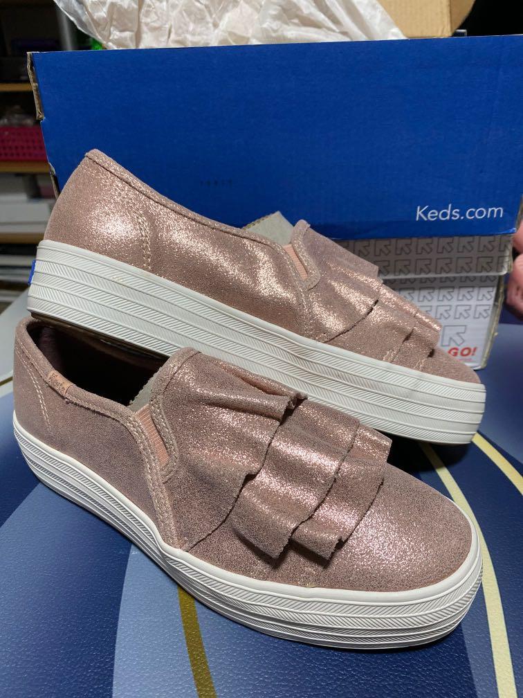 BNIB Keds Triple Ruffle GL SDE ROSE