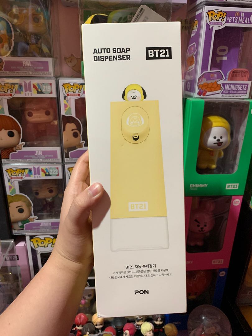 BT21 Baby Auto Soap Dispenser + Refill Soap – BTS Characters, Multicolor, US Seller