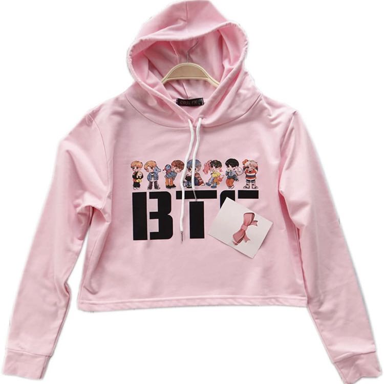 Bts crop sweatshirt hotsell