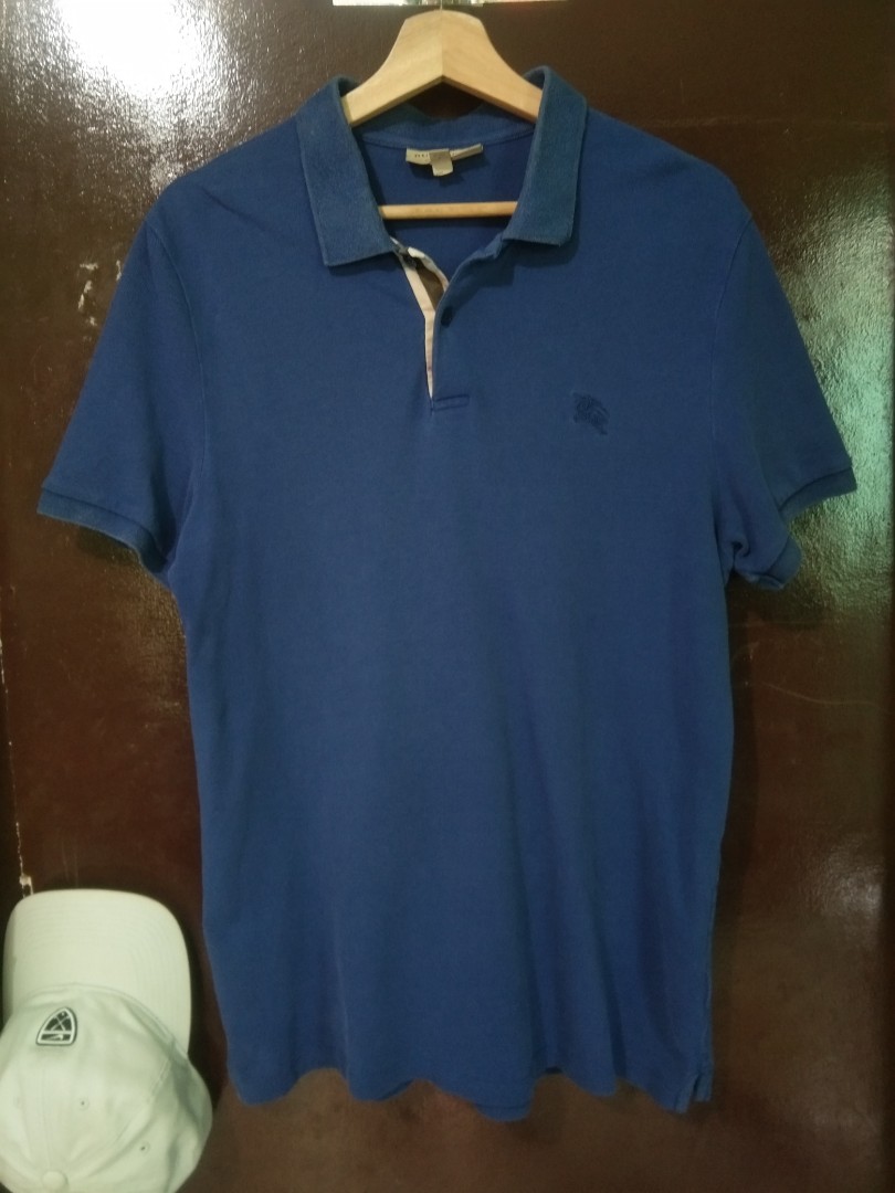 Burberry monotone med. Logo polo shirt, Men's Fashion, Tops & Sets ...