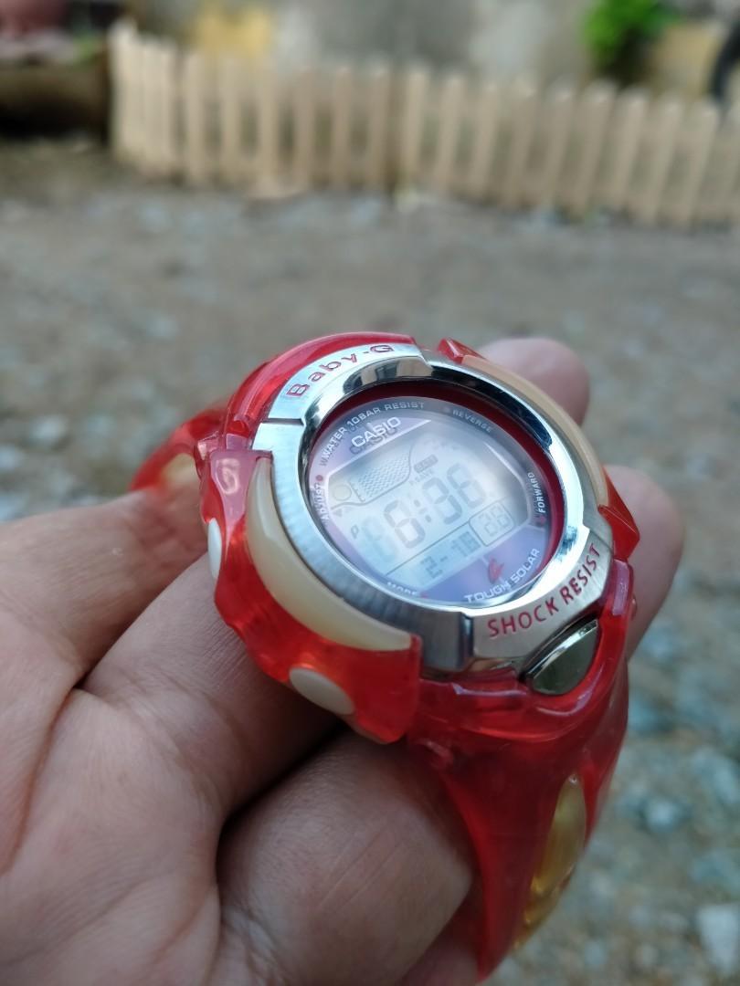 Casio baby G BGX220 red jelly original tough solar women men