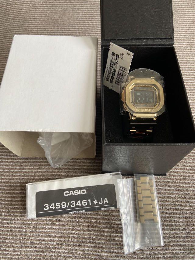 全新日版Casio G-shock GMW-B5000GD-9JF 金塊, 名牌, 手錶- Carousell