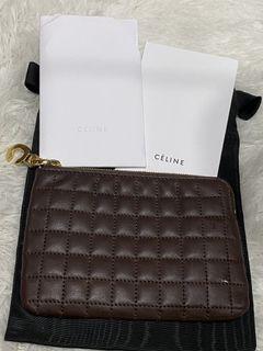 Celine 深咖色零錢包 卡包