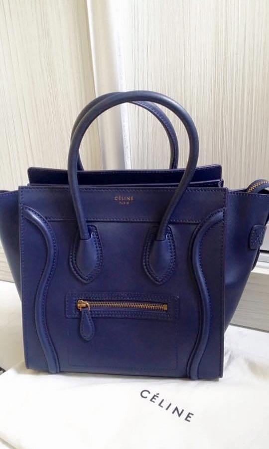 Celine micro hotsell luggage blue