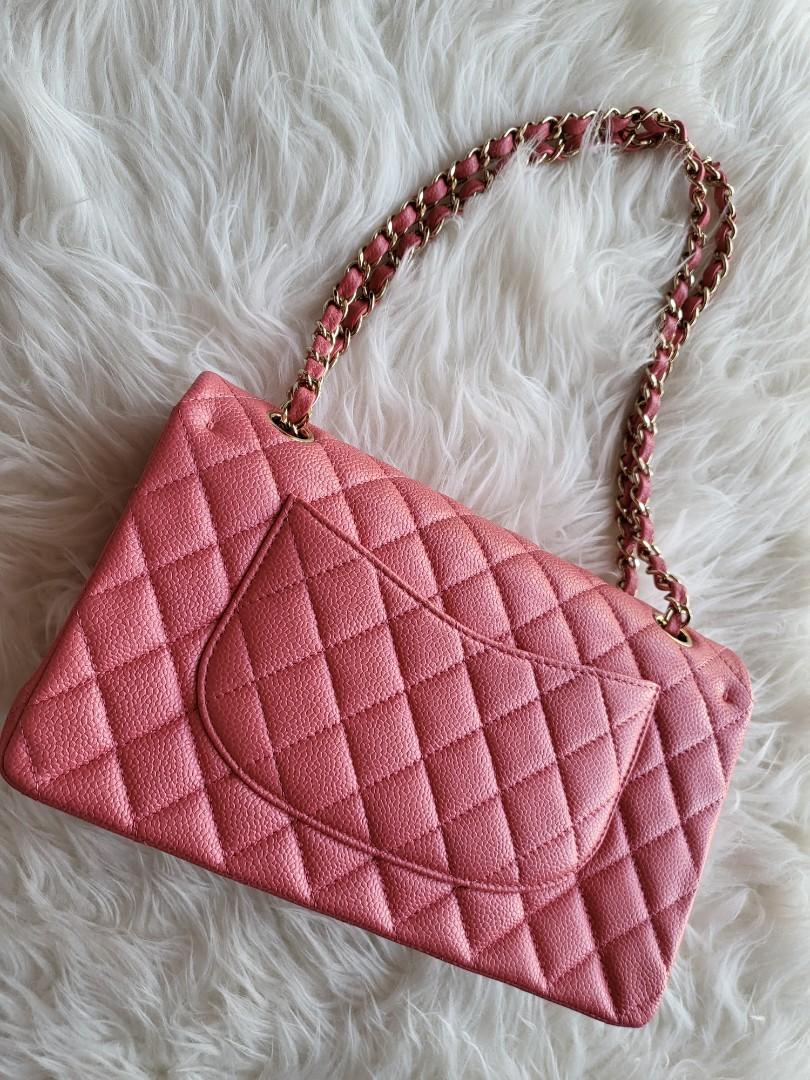 810px x 1080px - Chanel Classic Flap Caviar Skin Medium in Pink, Luxury, Bags & Wallets on  Carousell