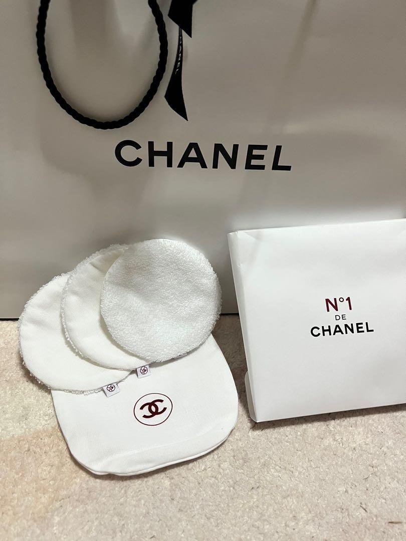 Chanel washable cotton pads (3 pieces), Luxury, Accessories on Carousell