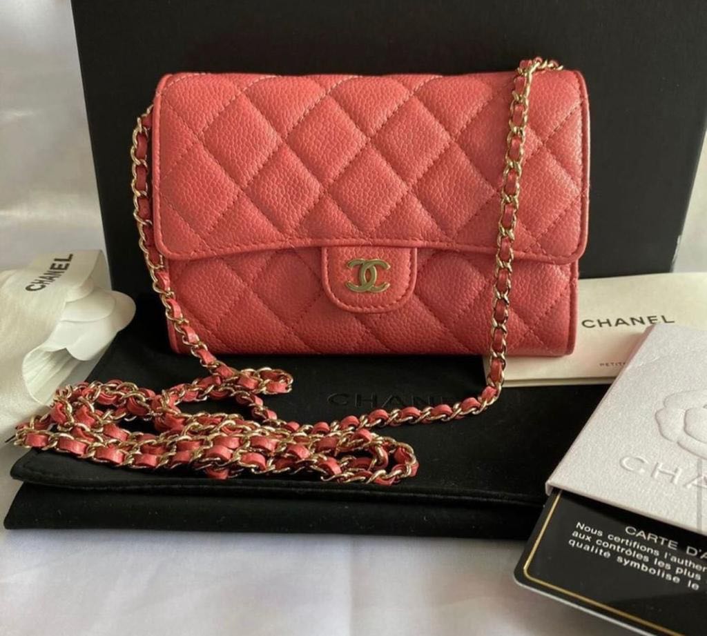 Chanel WOC sling bag, Luxury, Bags & Wallets on Carousell