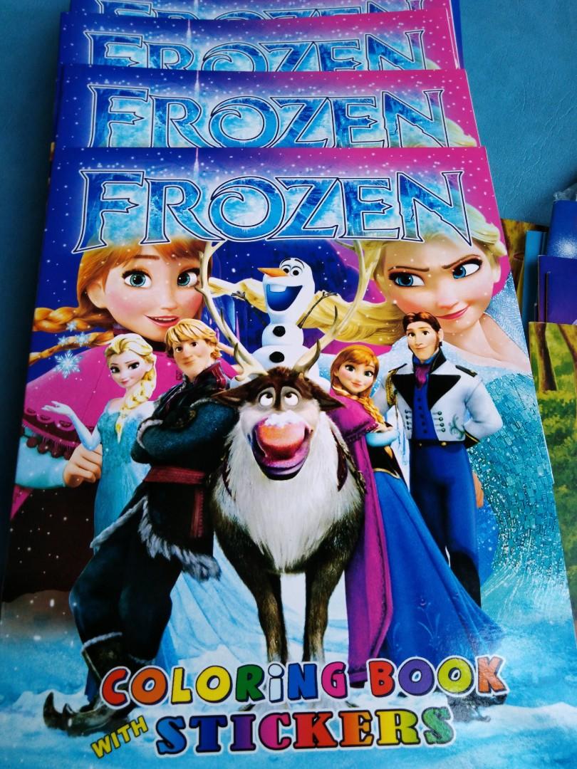 Character Coloring Booklets with Stickers Inside, Hobbies & Toys ...