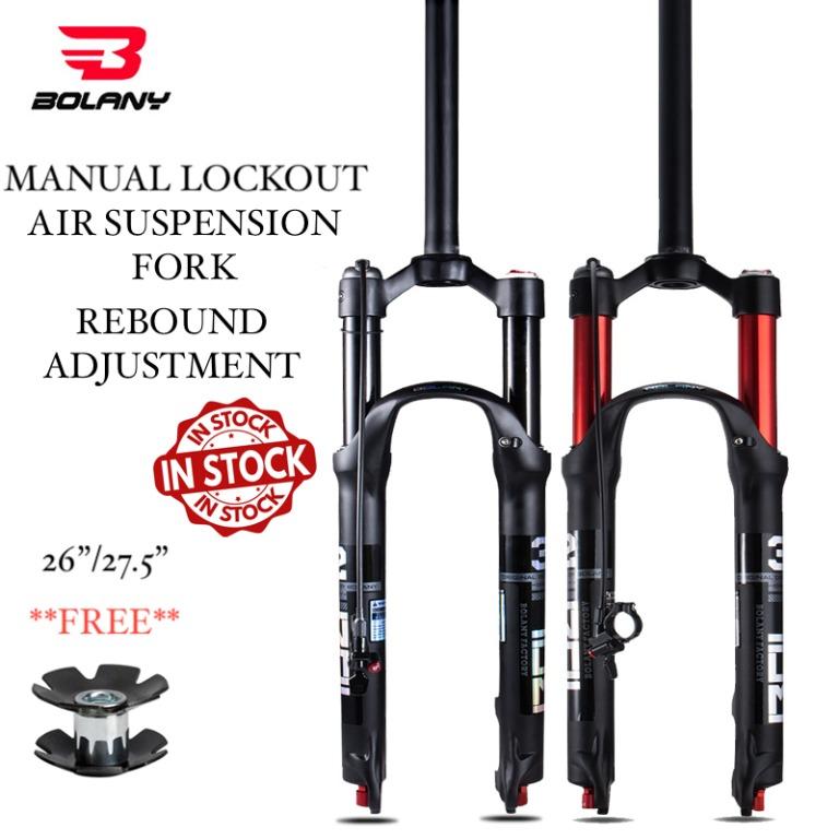 Last Day Promo MTB Air Suspension BOLANY Fork 26 27.5 29 with