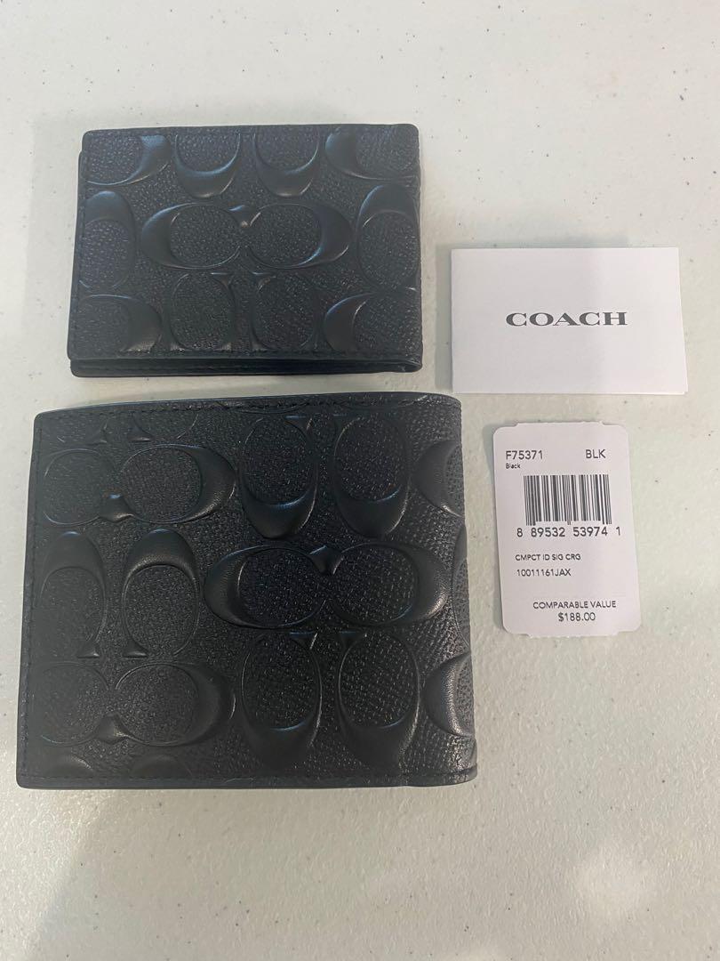 Coach (Category: Wallets & Card Holders) located in Manila. Submitted by patbern (Listing ID 1160943709, Image 3). Description: Coach Mens Wallet Black Leather with passcase 3 card slots 8 card slots 2 bill compartments Wallet only .