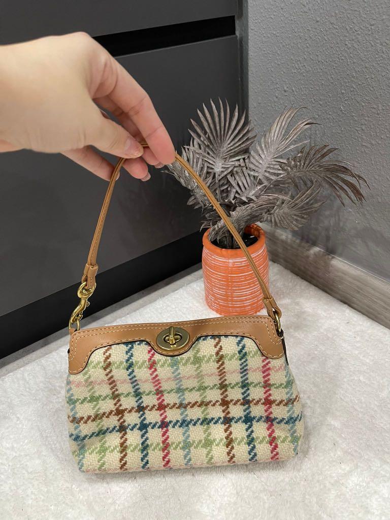 Coach Vintage Retro Checkered Design Handbag