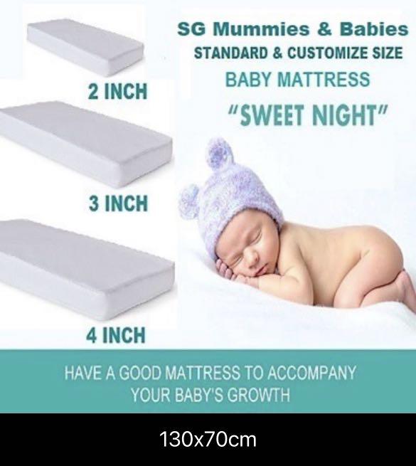 Cot Mattress 130cm x 70cm, Babies & Kids, Baby Nursery & Kids Furniture