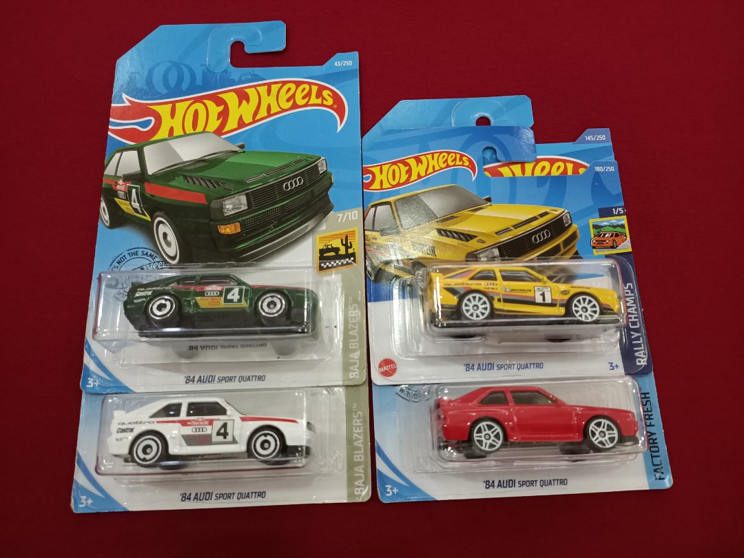 Hot wheels 84 audi sport sales quattro green