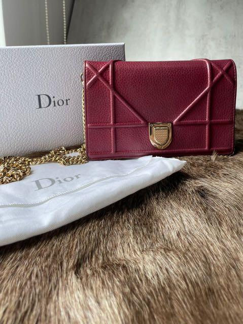 Dior diorama wallet on chain clutch