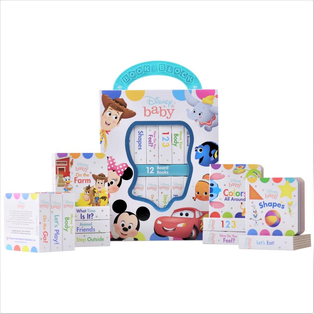Disney baby My First Library Board Book Block 12Book Set, 興趣及遊戲, 書本