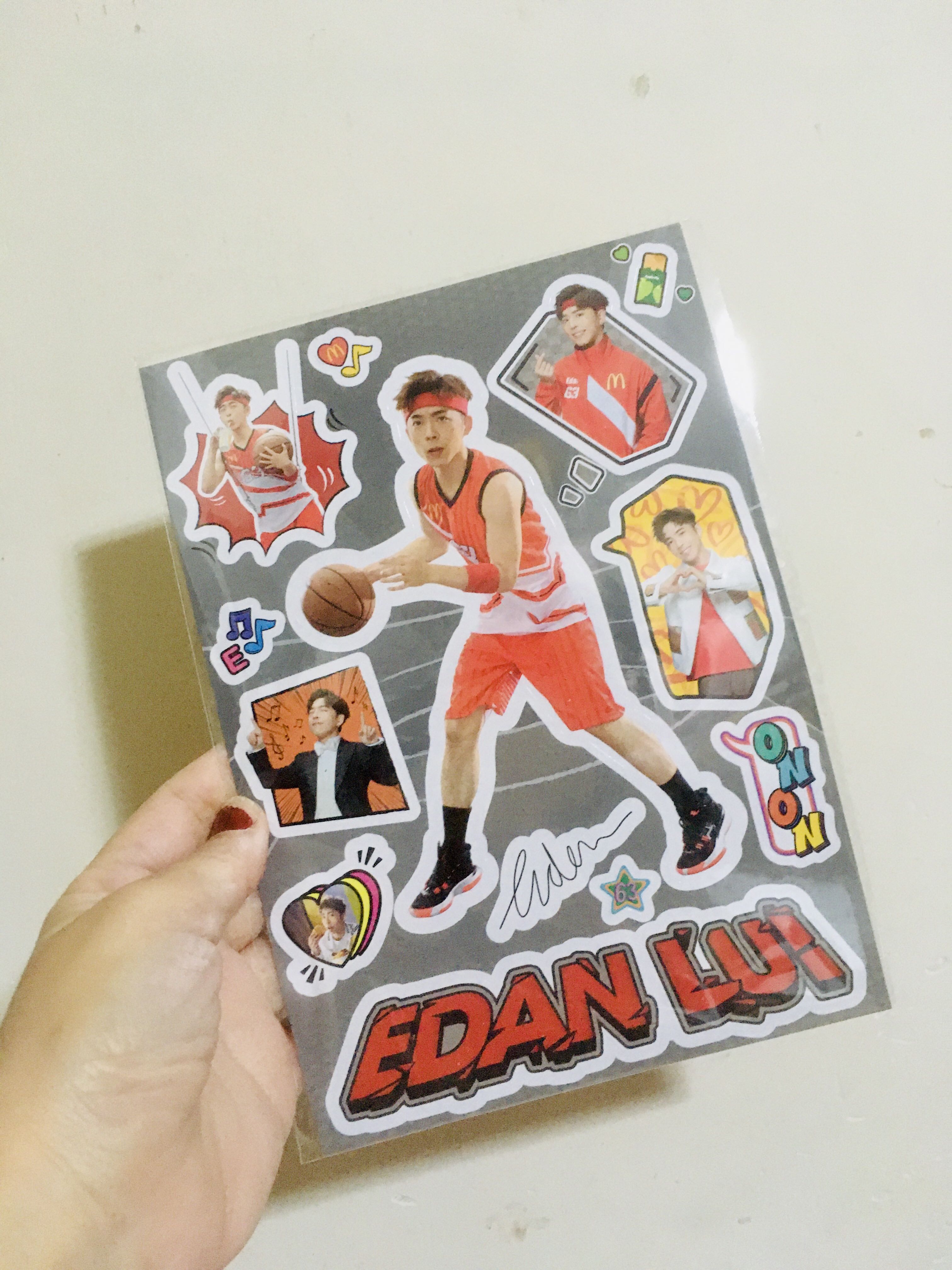 Edan Lui 貼紙 McDonald’s stickers, 興趣及遊戲, 收藏品及紀念品, 韓流 - Carousell