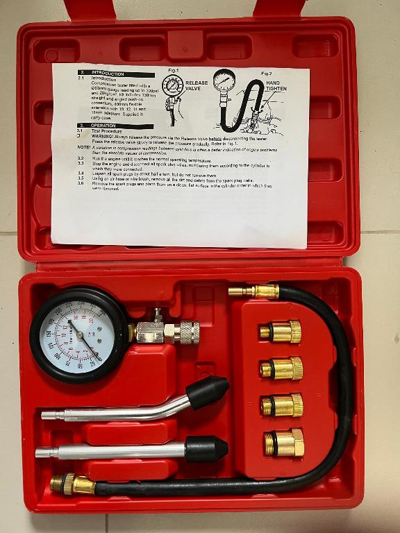 Engine compression test kit, Furniture & Home Living, Home Improvement