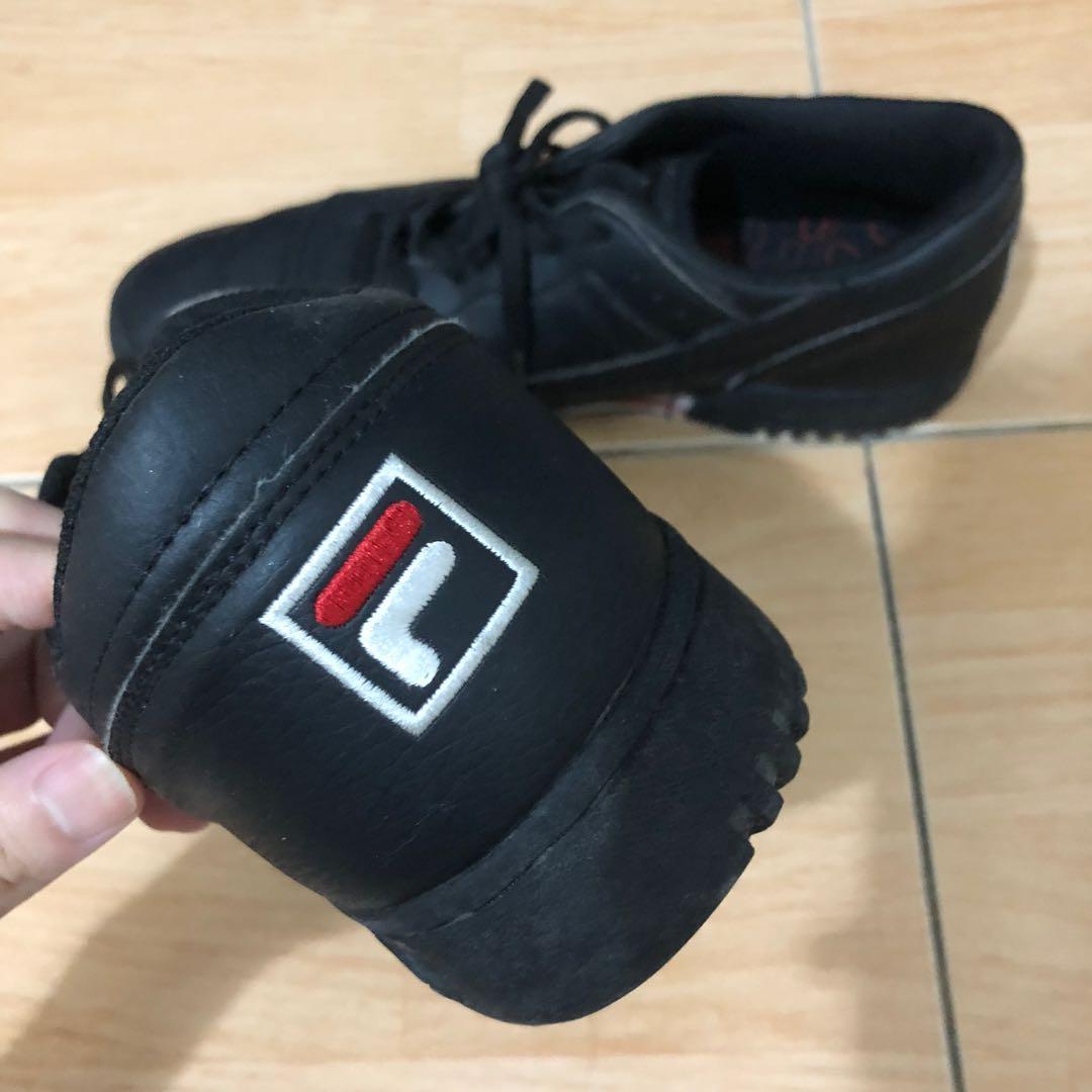 fila black leather