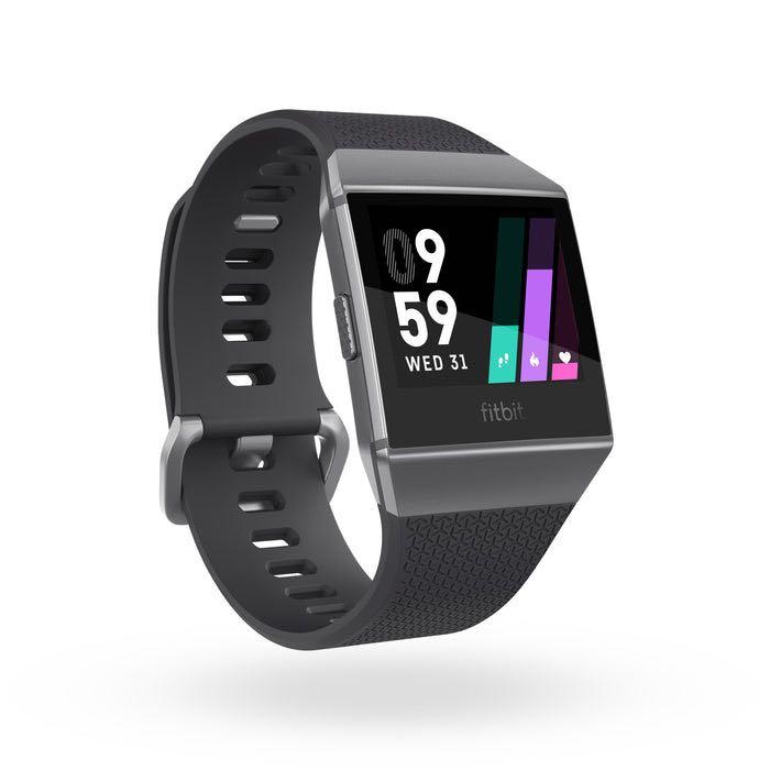 Fitbit Ionic (Category: Wearables & Smart Watches) located in Singapore. Submitted by vintechconnexion (Listing ID 1161034512, Image 1). Description: Display Size 1.42mm Body Material Aluminium Strap Material Silicone Battery Life 96h Charging Wireless Charging Music Control Yes Messaging Yes Fitness Tracker Yes Sleep Tracker Yes Pedometer Yes Heart Rate Monitor Yes iOS compatibility Yes Android compatibility Yes.