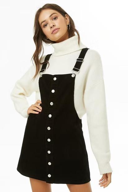 Forever 21 clearance corduroy overall dress