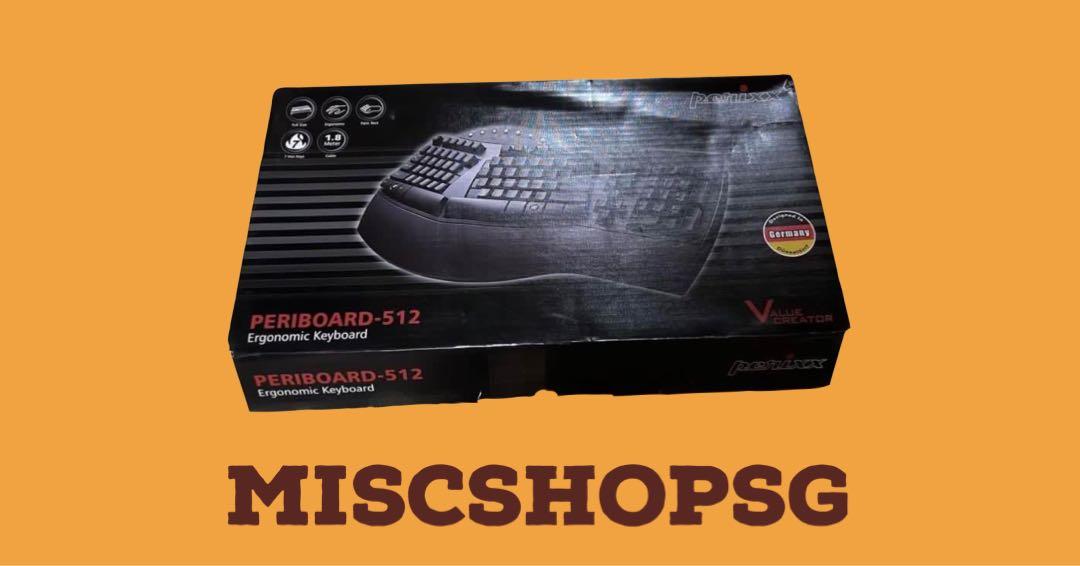[Free delivery] Perixx PERIBOARD-512 Ergonomic Keyboard PERIBOARD-512 ...