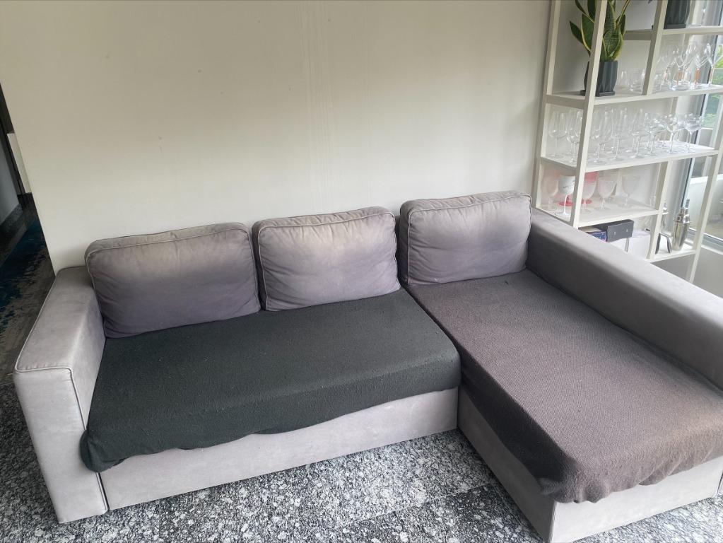 Bad vers Eindeloos FREE sofa bed, Ikea Manstad double sofa bed with storage, Furniture & Home  Living, Furniture, Sofas on Carousell