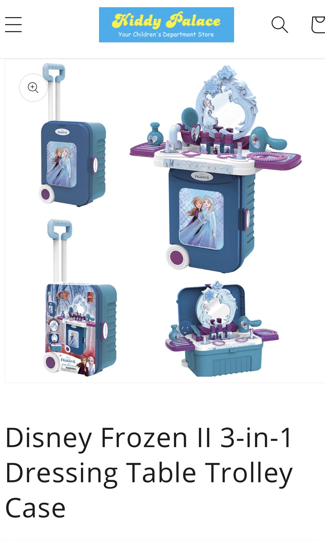 Frozen dressing table travel set, Hobbies & Toys, Toys & Games on Carousell