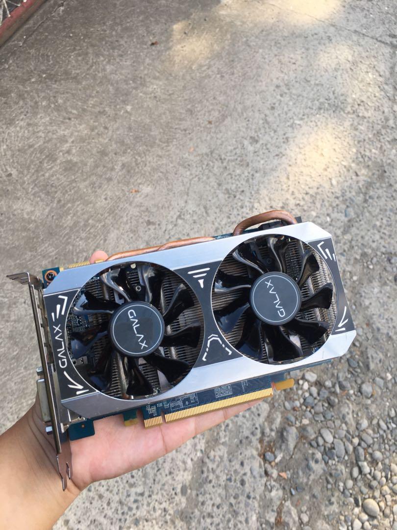 Galax NVIDIA GTX 760 2gb DDR5 (Category: Computer Parts) located in San Fernando. Submitted by gamithings (Listing ID 1160895874, Image 1). Description: Negotiable No issue, specs in the picture Can play valo mid to high settings 120 fps avg Can ship through LBC COP.
