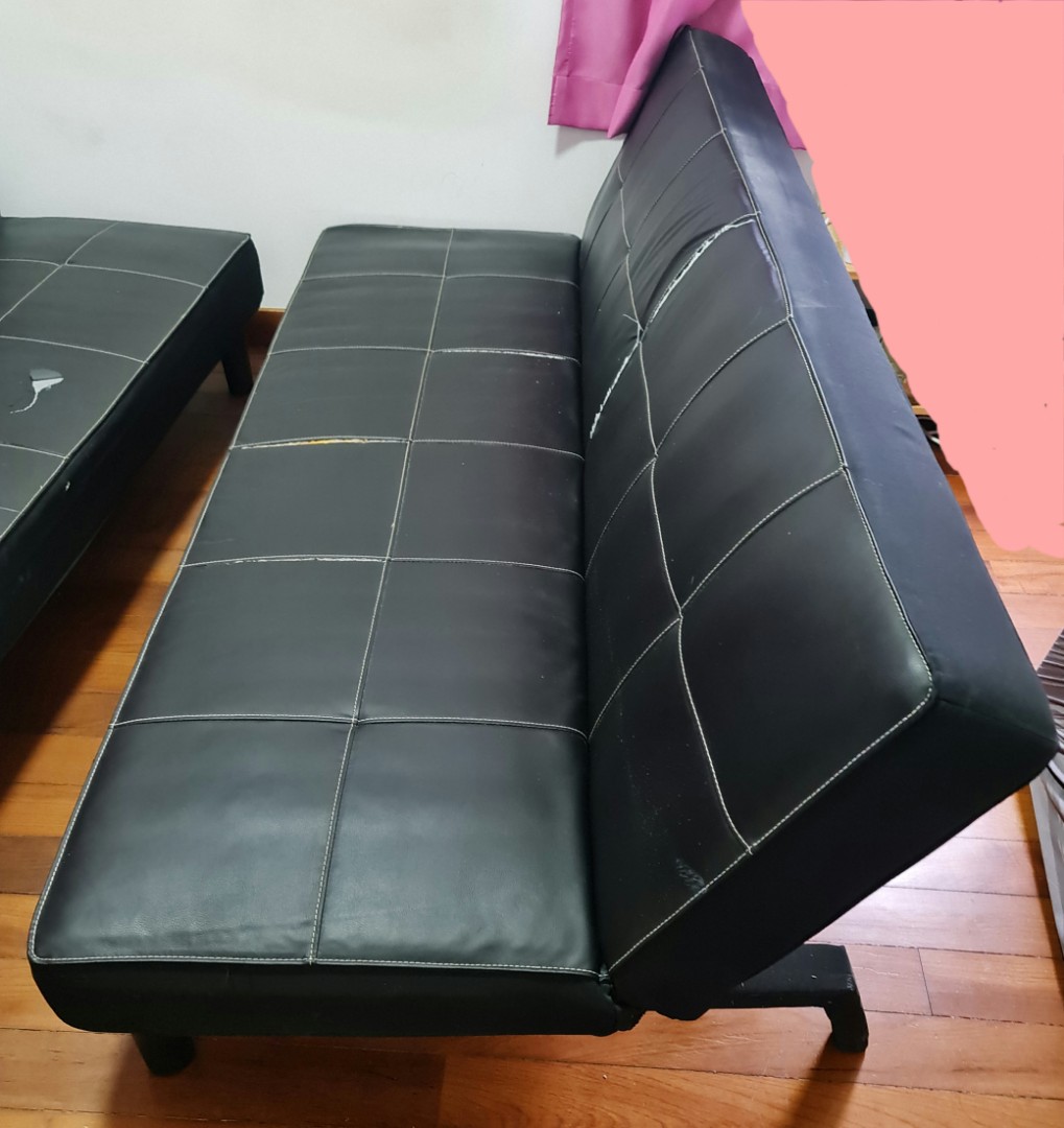 Give away/ free foldable sofa bed, Furniture & Home Living, Furniture