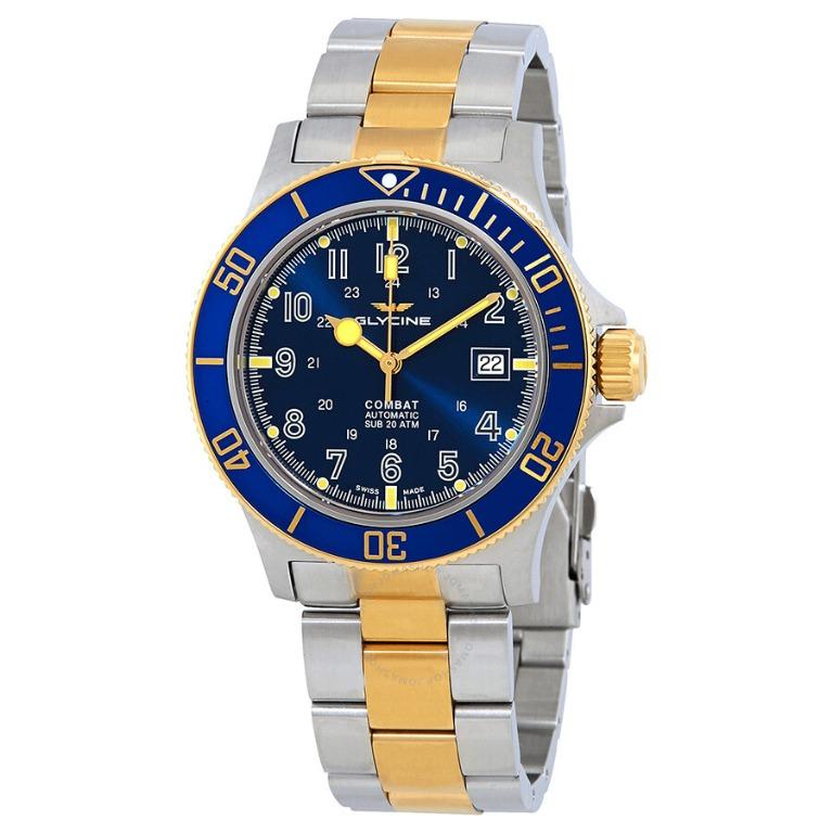Glycine combat sub two tone watch Luxury Watches on Carousell