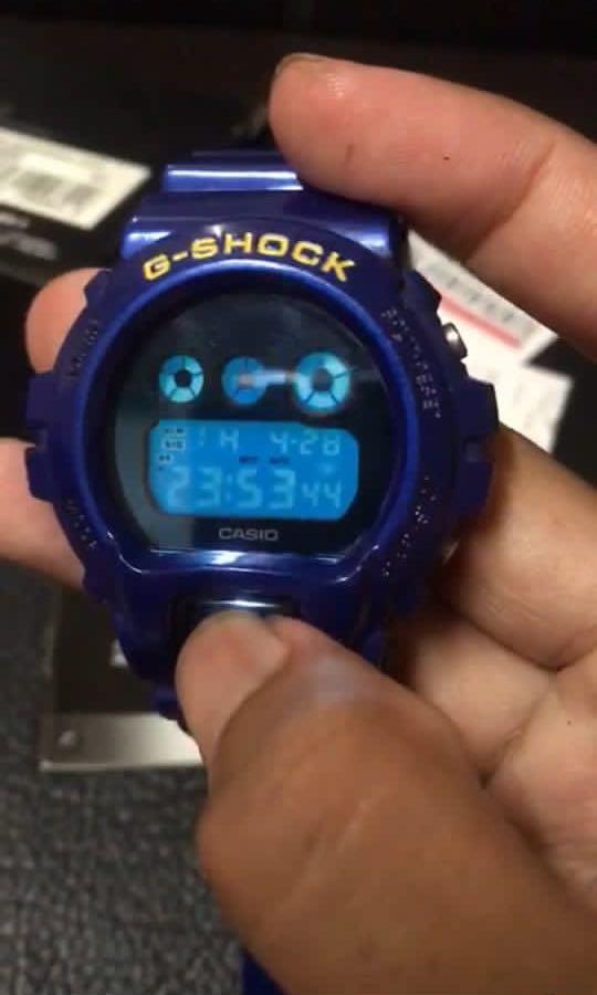 G SHOCK dw6900 mma2 custom blue